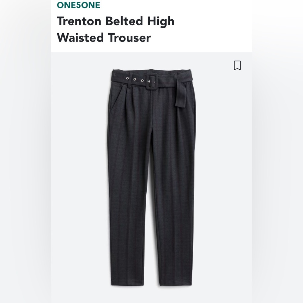 Trenton Belted Hight Waisted Trouser